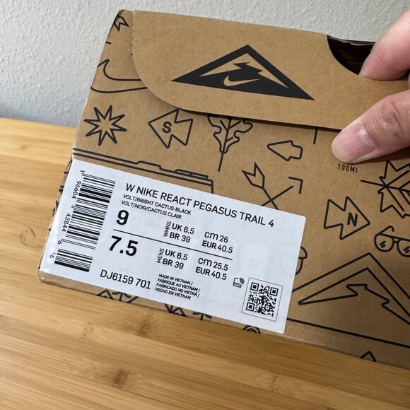 Final Sale!!! 🌺 NIKE 🌺 Nike Women's React Pegasus Trail 4 Running Shoes - Picture 10 of 10